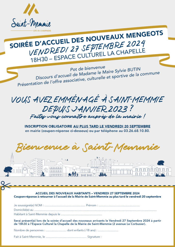 Accueil des nouveaux habitants Commune de SaintMemmie